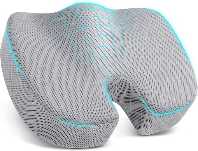 TushGuard Office/Car Seat Cushion, Non-Slip Sciatica & Back Coccyx Tailbone by TushGuardSeatCushonsPillows