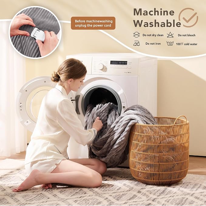 Homemate Electric Heated Blanket Full Size - Image 8