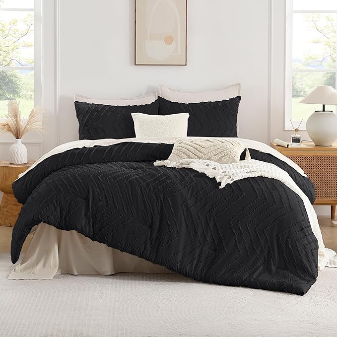 Andency Black Twin/Twin XL Comforter Set, Twin Bed Comforter - Image 2