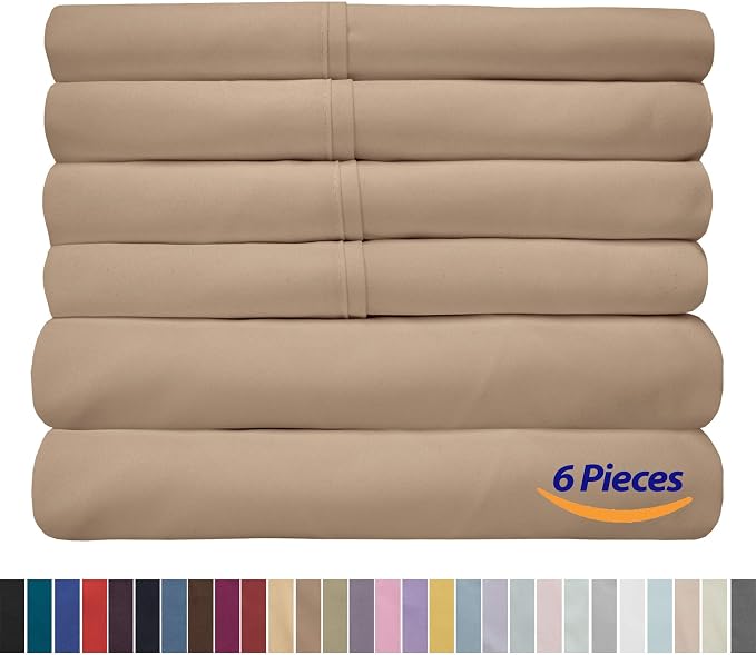 Sweet Home Collection 6 Piece 1500 Supreme Collection Brushed Microfiber Deep - Image 6