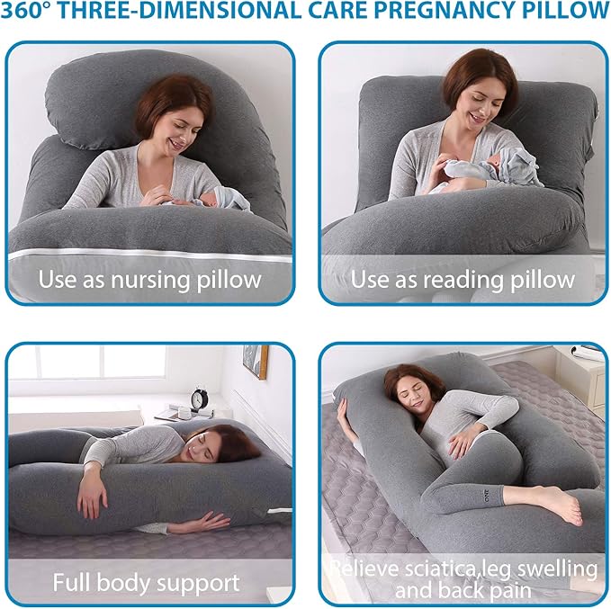 Victostar Pregnancy Pillow, 57 inches U Shaped Maternity Pillow - Image 5