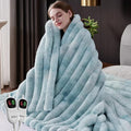 Heated Throw Blanket, Faux Fur Cozy Heating Blanket by Unknown