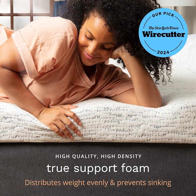 ViscoSoft 3 Inch Memory Foam Mattress Topper Short Queen - Image 2