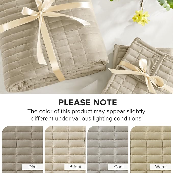 Comfort Spaces Twin Quilt Set Modern Reversible Plaid Coverlet Twin Bedding Set - Image 8