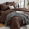 HEVUMYI Brown Cali-King Comforter Set by HEVUMYI
