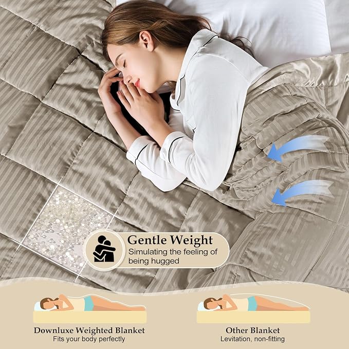 downluxe Weighted Blanket King Size, 18 lb Weighted Blanket - Image 3