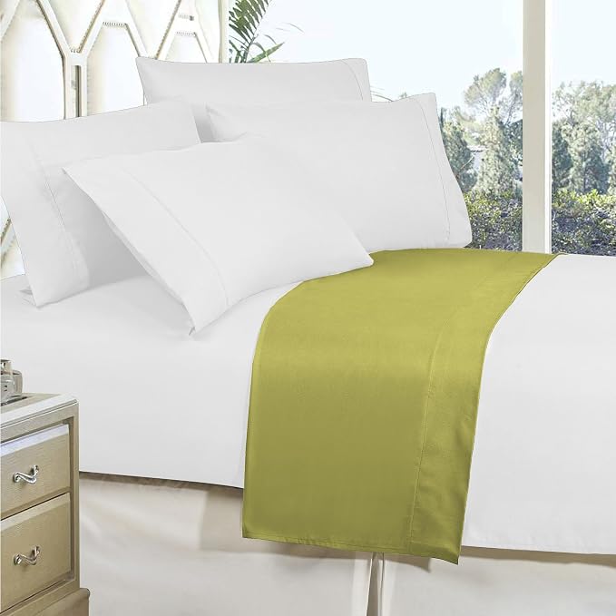 Elegant Comfort Premium Hotel Quality 1-Piece Flat Sheet, Luxury and Softest - Image 3