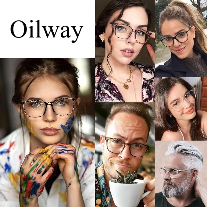 Oilway Blue-Light Blocking Glasses Computer Reading/Gaming/TV/Phones Glasses - Image 7