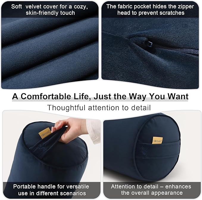 Body Pillow for Adults, Long Round Pillow, Big Cylindrical Pillow, Large Full - Image 5