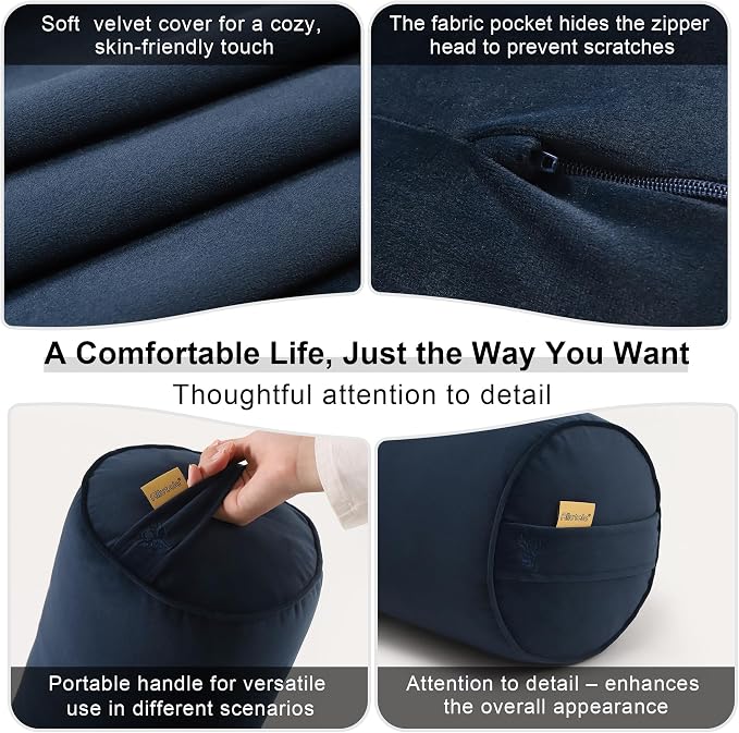Body Pillow for Adults, Long Round Pillow, Big Cylindrical Pillow, Large Full - Image 5