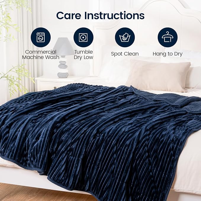 Sherpa Fleece Weighted Blanket - Image 6