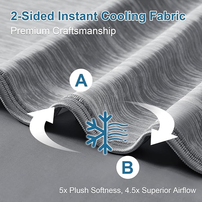 KMUSET Cooling Blanket, Double Sided Summer Cooling Blankets - Image 3