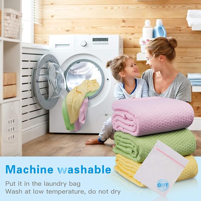 AmyHomie Cooling Blanket, 100% Rayon Derived from Bamboo, Cool Summer Blanket - Image 2
