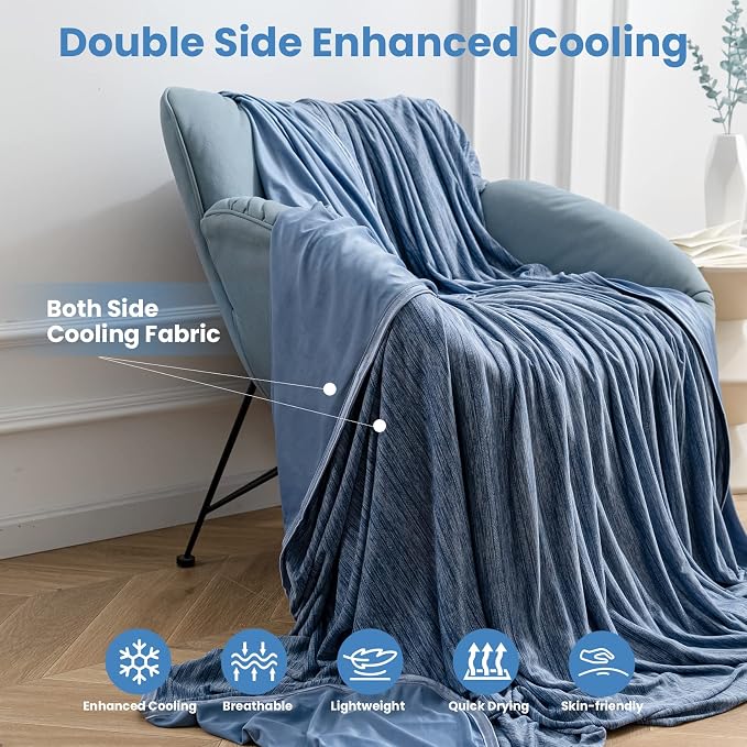 OIGAE Cooling Blanket for Hot Sleepers - Image 3