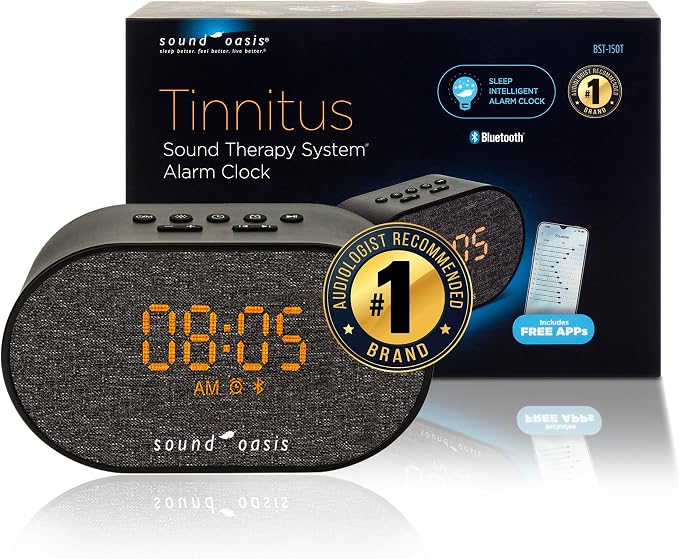 Sound Oasis® Bluetooth Tinnitus Sound Therapy System® Alarm Clock by SoundOasis