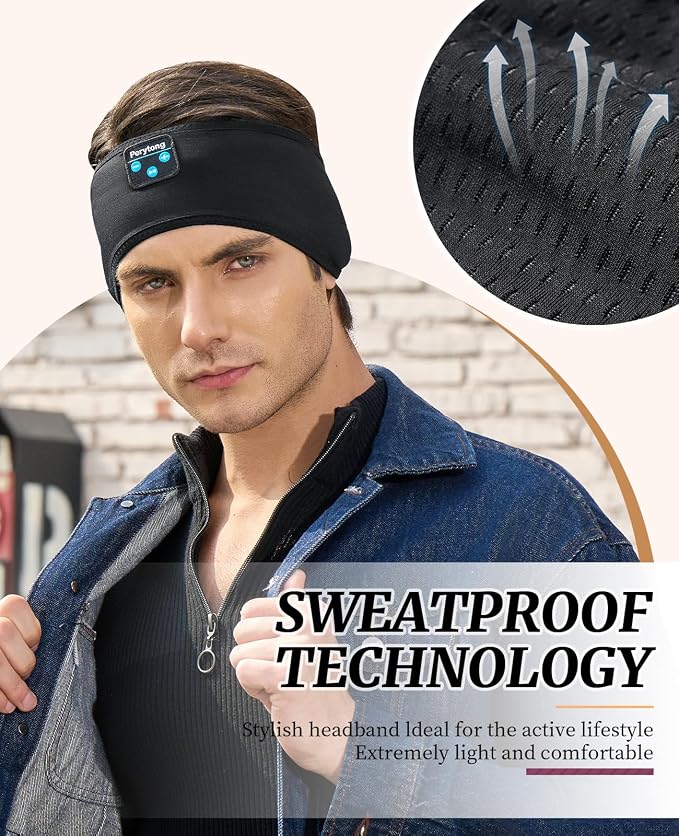 Perytong Sleep Headphones Wireless, Air Travel, Meditation - Image 2