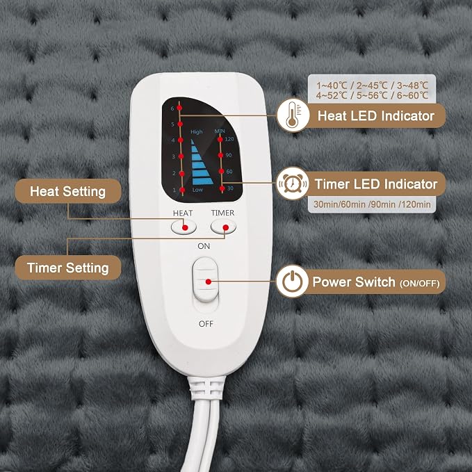 Deepsoon Heating Pad, Electric Heating Pads - Image 6