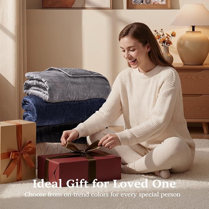 Sivio Sherpa Fleece Weighted Blanket - Image 8