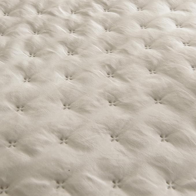 ROARINGWILD Beige Twin Size Quilt Bedding Set - Image 5