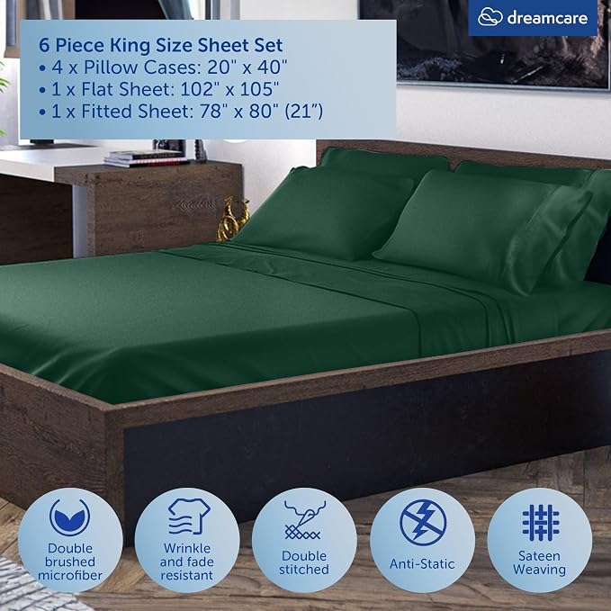 DREAMCARE King Size Sheets Set - Image 3