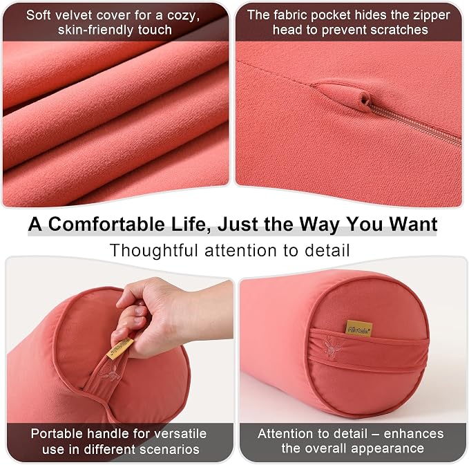Body Pillow for Adults, Long Round Pillow, Big Cylindrical Pillow, Large Full - Image 5