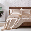 MR&HM Satin Bed Sheets, Queen Size Sheets Set by MRHM