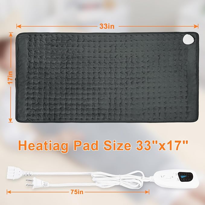 Deepsoon Heating Pad, Electric Heating Pads - Image 5