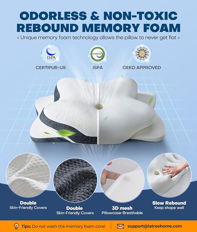 5X Pain Relief Cervical Neck Pillow - Image 5