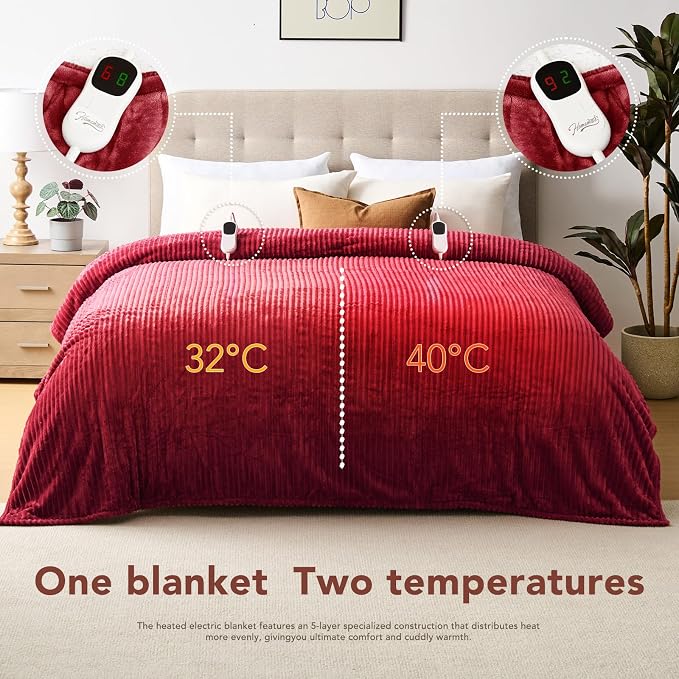 Homemate Electric Heated Blanket Queen Size - Image 8