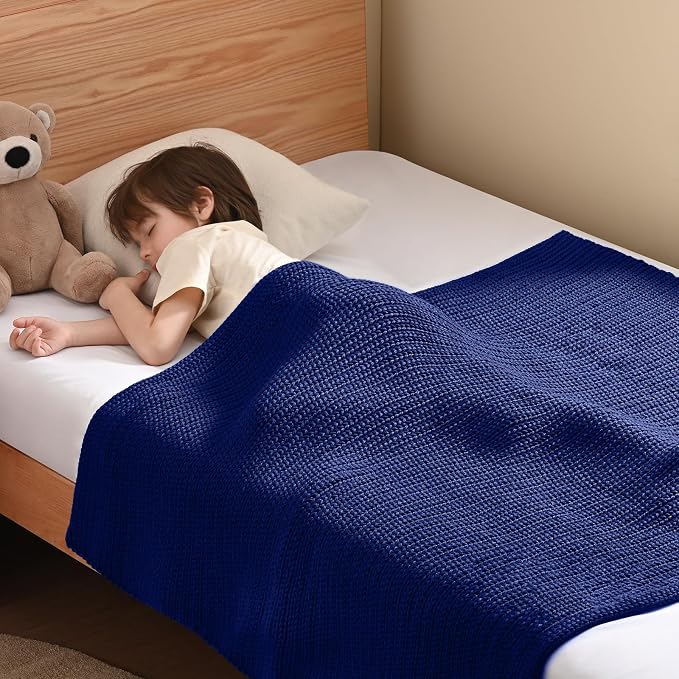 Guohaoi Knitted Weighted Blanket Kids No Beads Cooling Heavy Blanket, Home by GuohuoiHomeKitchen
