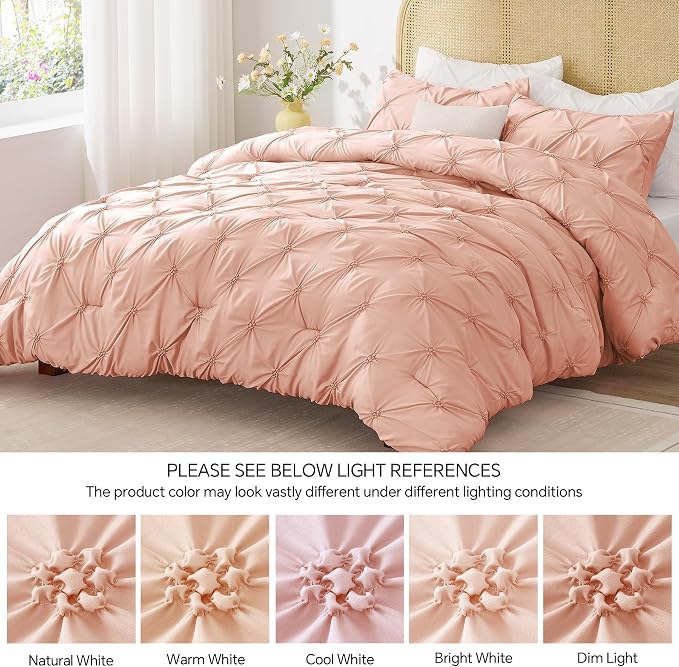 BEDELITE Dusty Pink Queen Comforter Set - Image 8