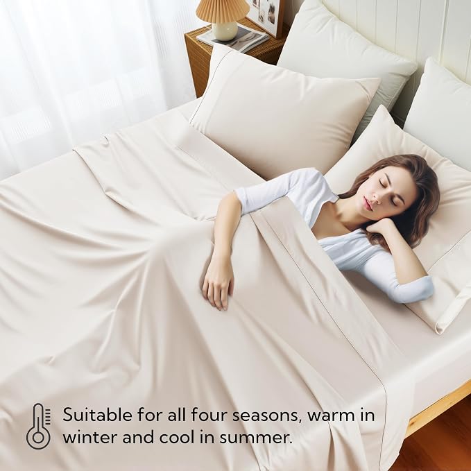 Cotton Flat Sheets Only, 600 TC 100% Cotton Flat Sheet Top Sheet Only, King - Image 7