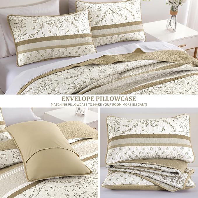 DJY Striped Quilt Set Queen Size - Image 7