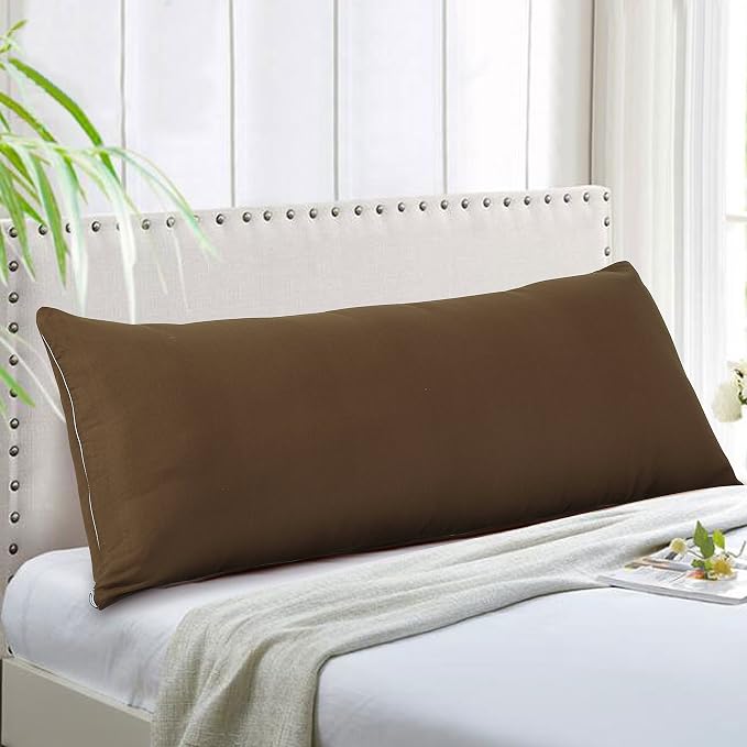 EVOLIVE Ultra Soft Body Pillow Cover 21"x54", Cozy Microfiber Pillowcase - Image 4