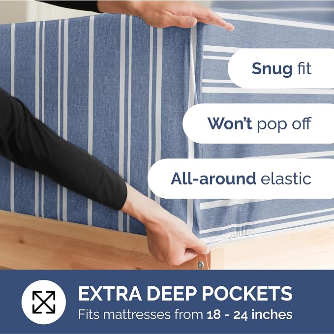 Extra Deep Split King Fitted Sheet - Image 2