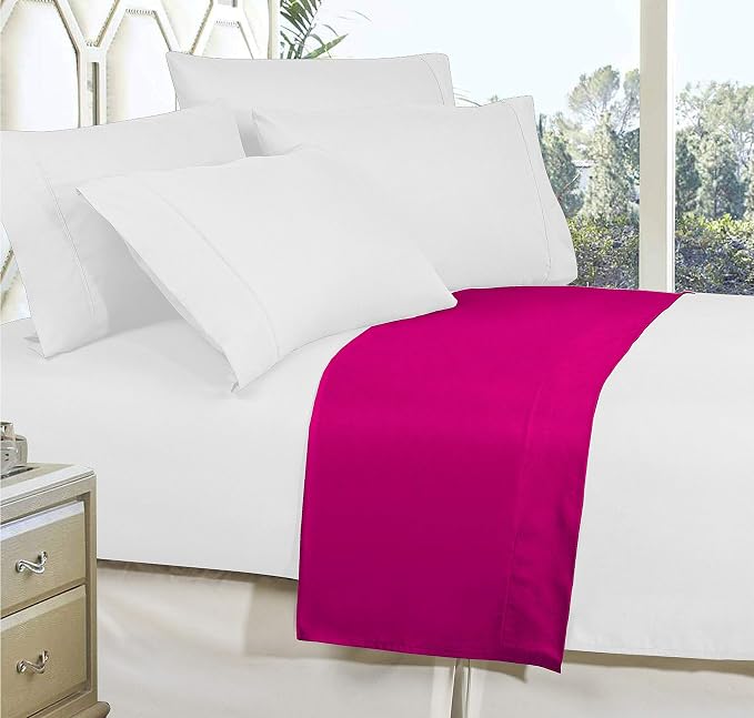Elegant Comfort Premium Hotel Quality 1-Piece Flat Sheet, Luxury and Softest - Image 3