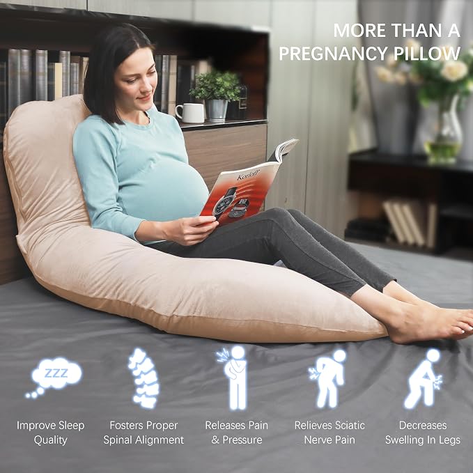 MOON PARK Pregnancy Pillows for Sleeping - Image 4