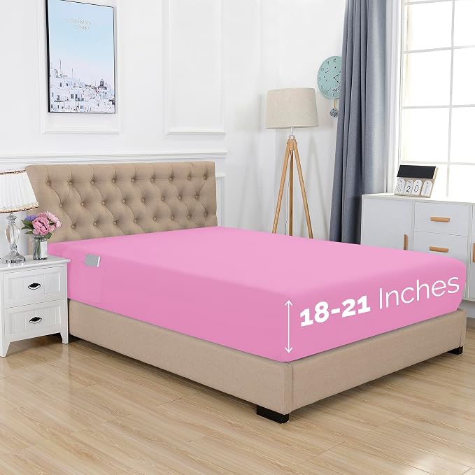 Elegant Comfort 1500 Premium Hotel Quality 18-21 Inches Deep by ELEGANTCOMFORT