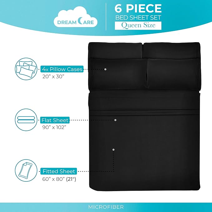 DREAMCARE Queen Sheet Set - Image 4