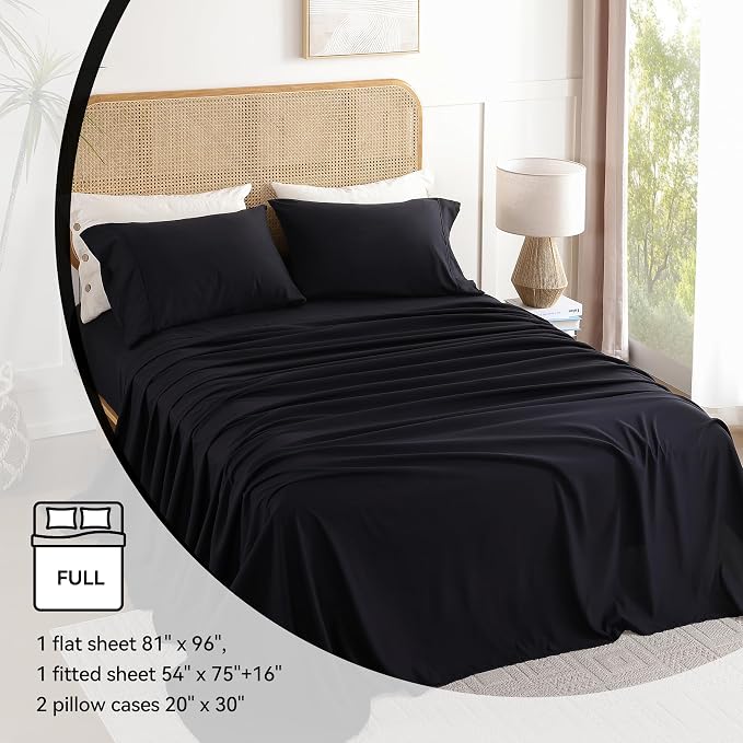 Full Sheet Set 4 Piece, Wrinkle Free, Oeko-Tex Certified - Image 6