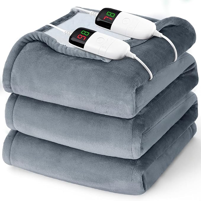 Heated Electric Blanket Queen Size by BOMOVA