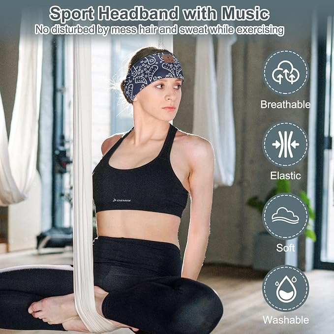 2-Pack Sleeping Headphones, Upgraded Bluetooth Headband - Image 4