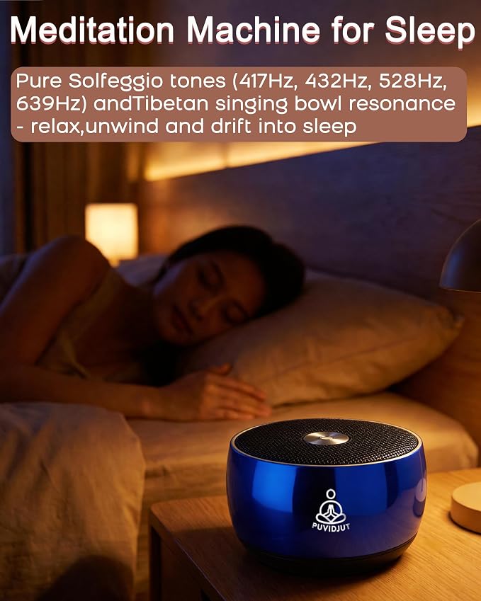 Sound Machine for Sleep, PUVIDJUT M3 Pure Frequencies & Singing Bowl Tone - Image 6
