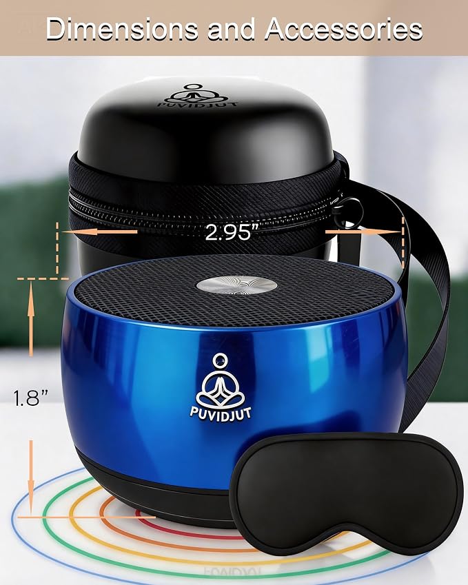 Sound Machine for Sleep, PUVIDJUT M3 Pure Frequencies & Singing Bowl Tone - Image 9
