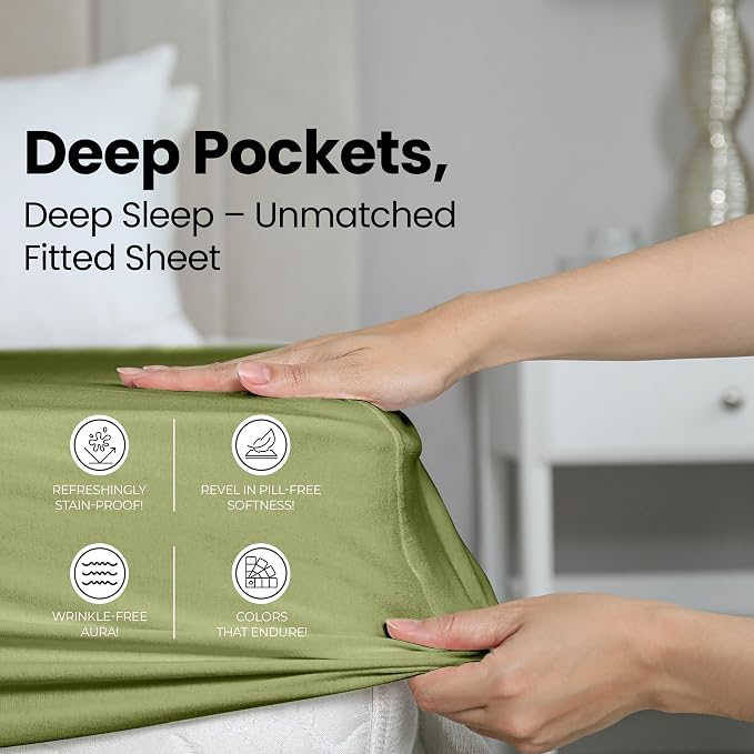Utopia Bedding Queen Fitted Sheet - Image 4