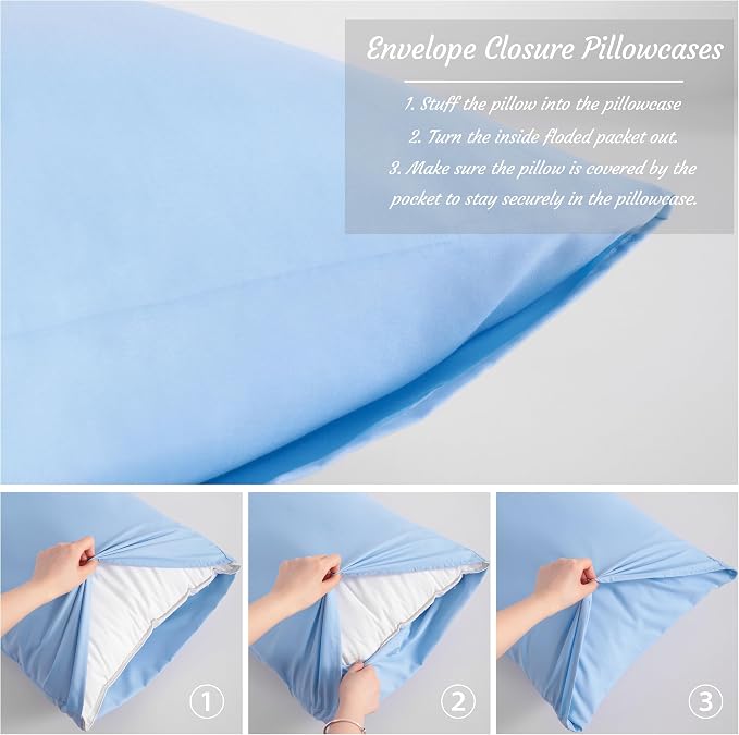 NTBAY Toddler Pillow Cases Set of 2, 2 Pack Brushed Microfiber 14x20 Pillow - Image 4