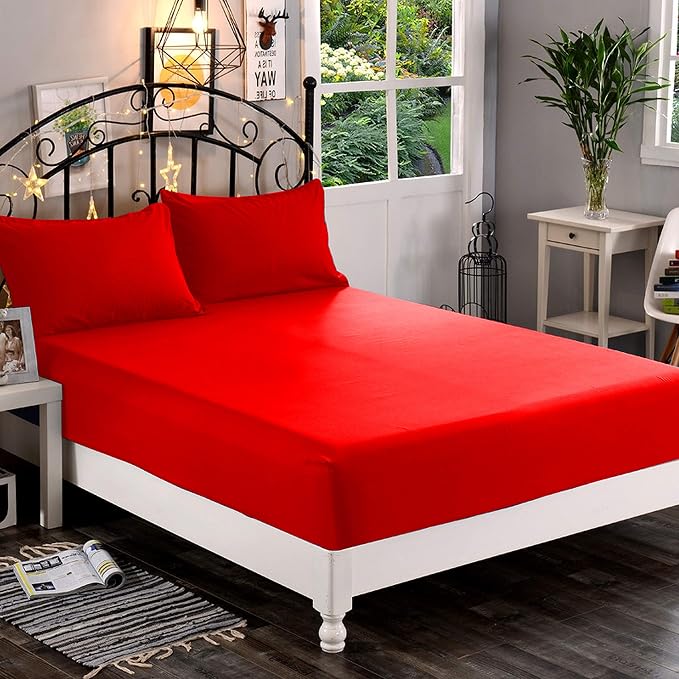 Elegant Comfort 1500 Premium Hotel Quality 1-Piece Fitted Sheet, Softest by ELEGANTCOMFORT