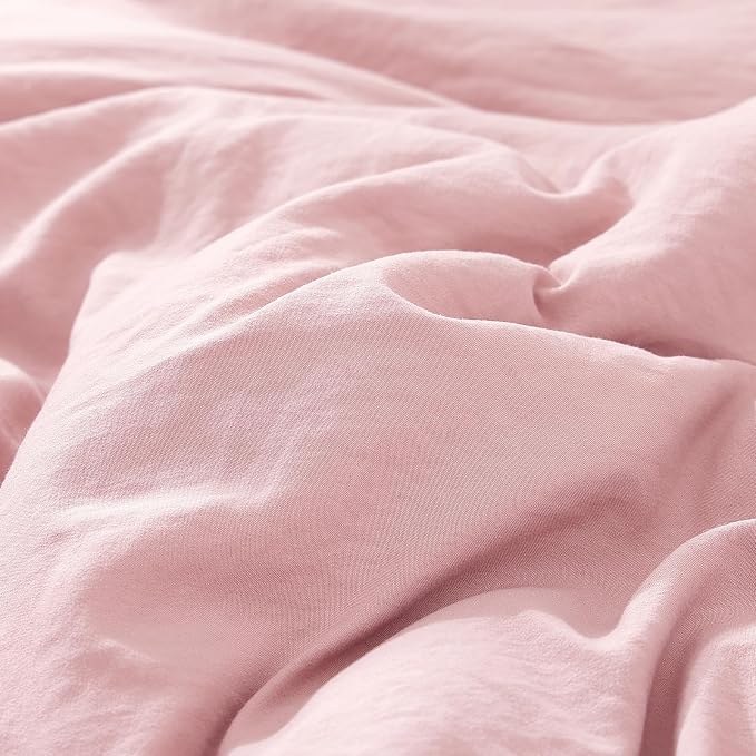 WRENSONGE Twin Comforter Set- 5 Pieces Soft Pink Twin Bed in a Bag, All Season - Image 6