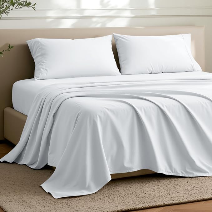 Bare Home Queen Flat Sheet - Image 2