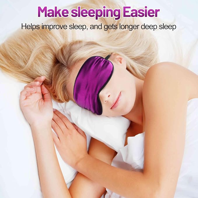 Sleep Mask, Silk Eye Mask for Sleeping - Image 2